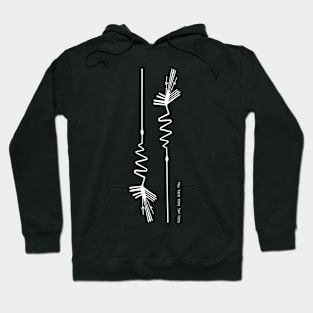 The Heron Bird, Nazca Lines, Peru Hoodie